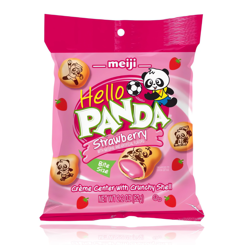 Meiji Hello Panda Strawberry 2.2 oz