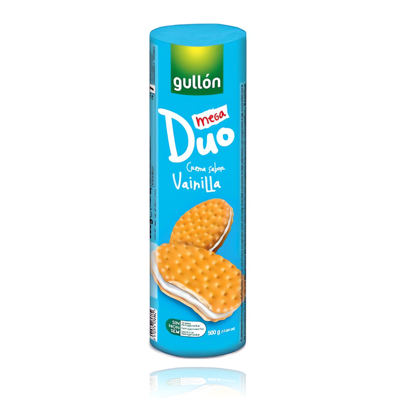 Gullon Mega Dueto Cookies with Vanilla Flavored Filling 500 g