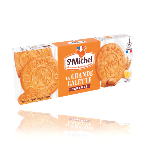 St Michel Large Butter Galettes with Caramel 150g