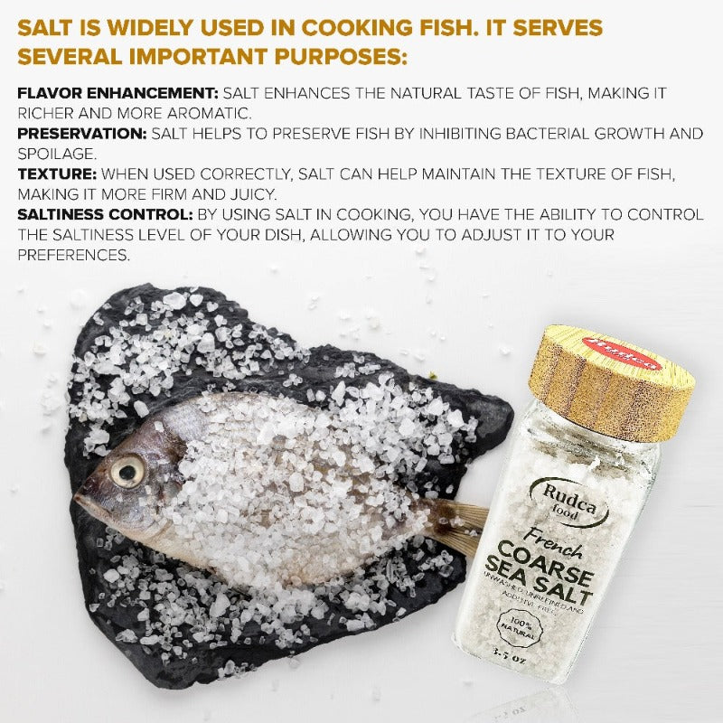 Franch Salt French Coarse Sea Salt 3.5oz by Rudca food