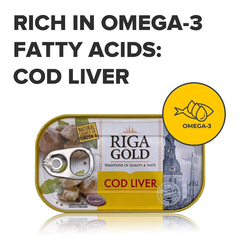 Riga Gold Cod Liver in Its Own Oil 4.27 Oz