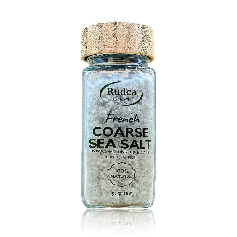 French Coarse Sea Salt 3.5 oz by Rudca food