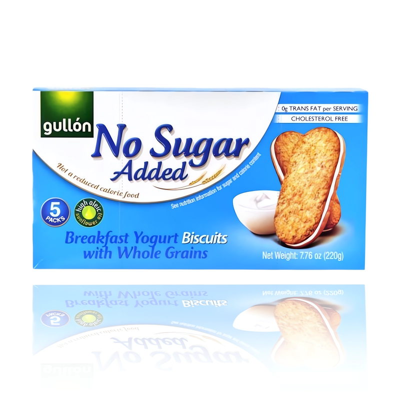Gullon No Sugar Added Whole Grains Breakfast Biscuits with Yogurt 220g