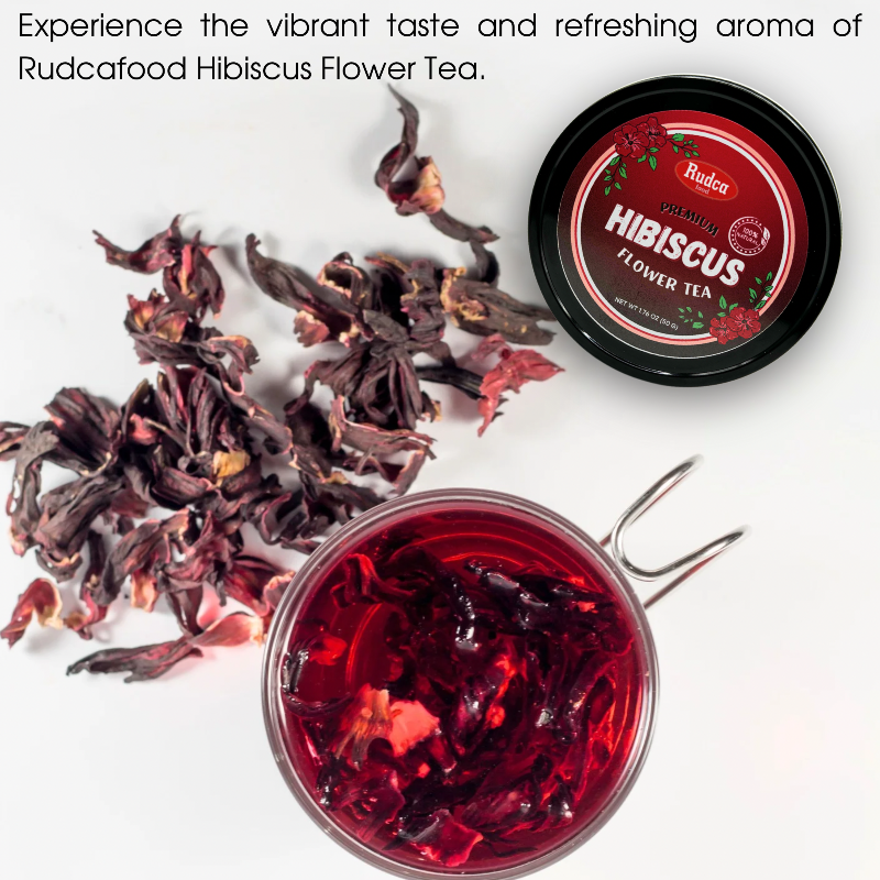 Premium Hibiscus Flower Tea 1.76oz by Rudca food