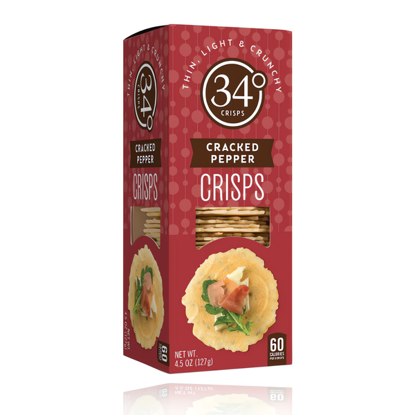 34 Degrees Cracked Pepper Crisps 4.5 oz
