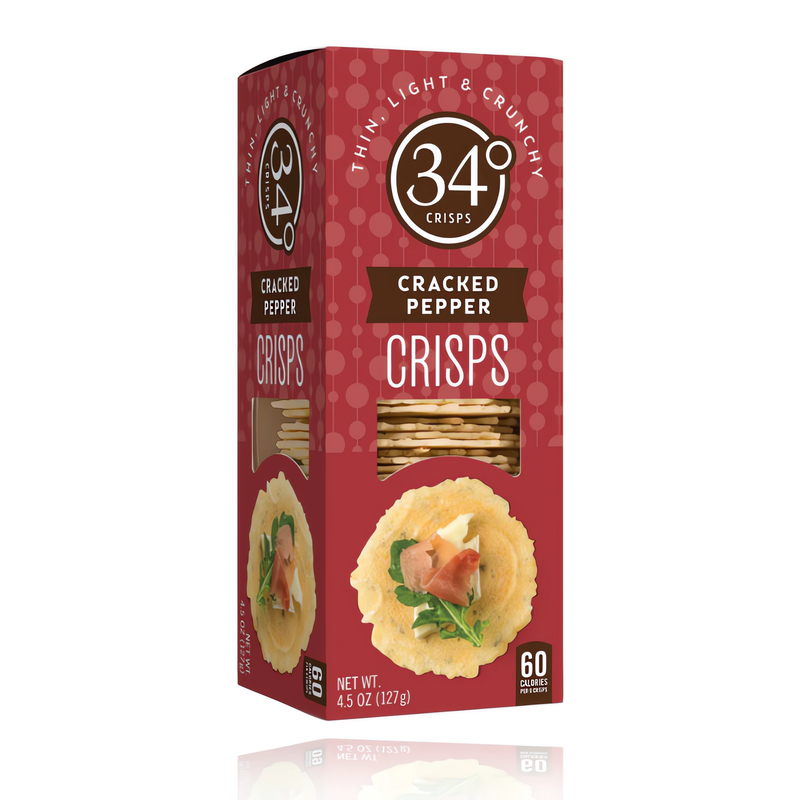 34 Degrees Cracked Pepper Crisps 4.5 oz