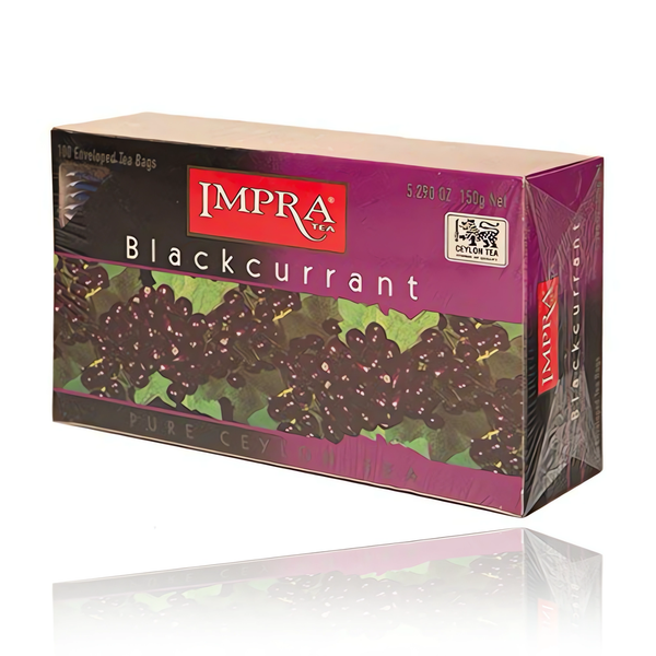 Impra Ceylon Tea Blackcurrant Pure 100 Tea Bags