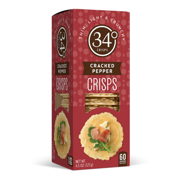 34 Degrees Cracked Pepper Crisps 4.5 oz