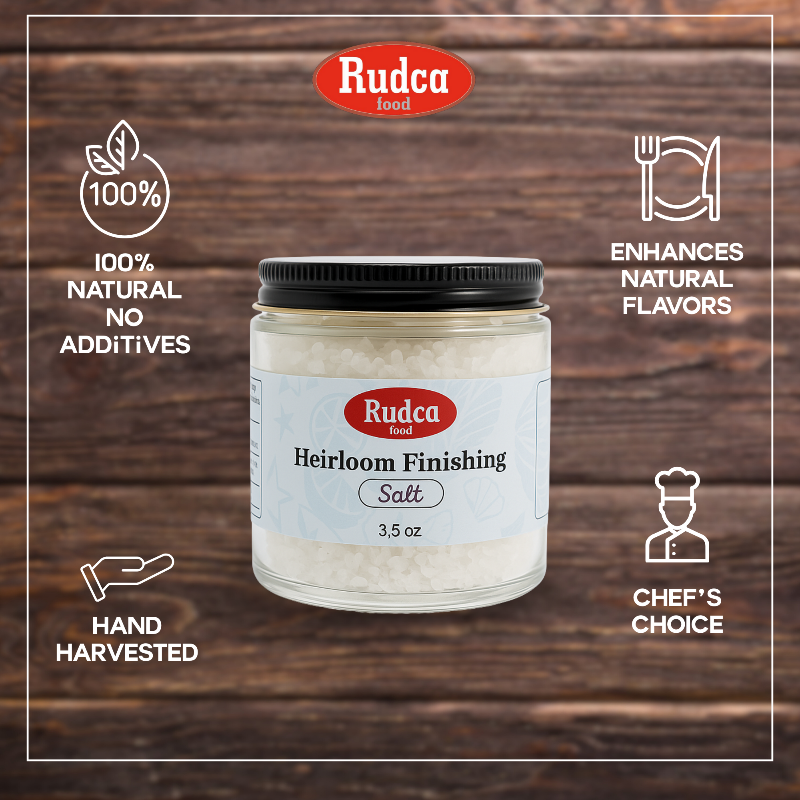 Heirloom Finishing Salt 3.5 oz by Rudca Food