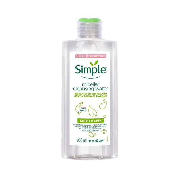 Simple Kind to Skin Reinigungswasser, Mizellen, 200 ml