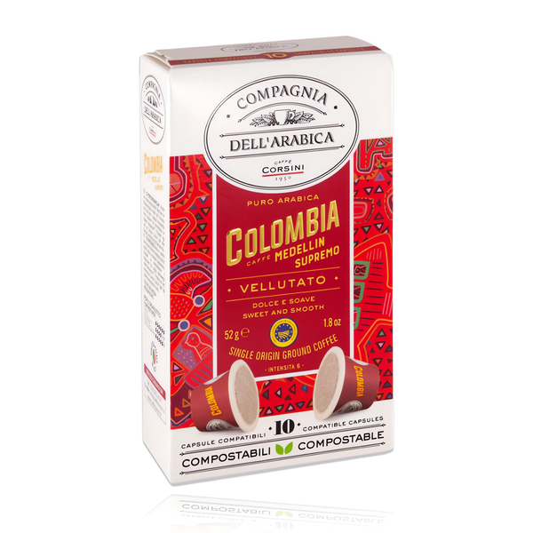 Compagnia Dell'Arabica Puro Arabica Colombia Medellin Supremo for Nespresso 10 Capsules
