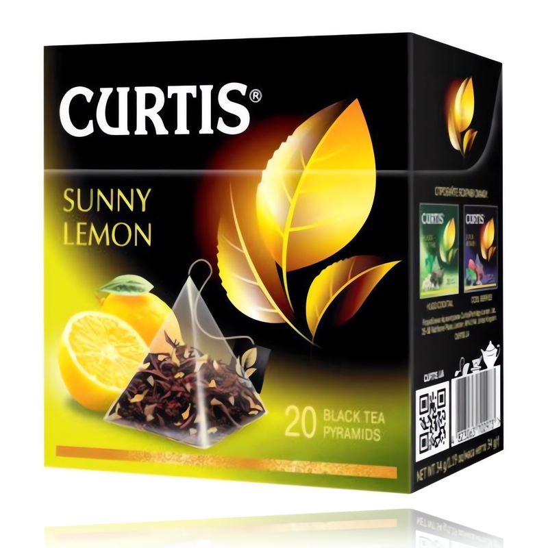 Curtis Sunny Lemon Black Tea 20 Tea Pyramids