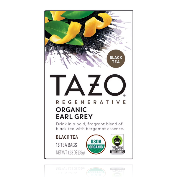 Tazo Regenerative Organic Earl Grey Tea 16 Tea Bags