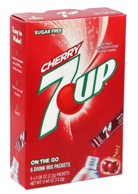 7up Cherry Drink Mix Singles to Go 6 Packets