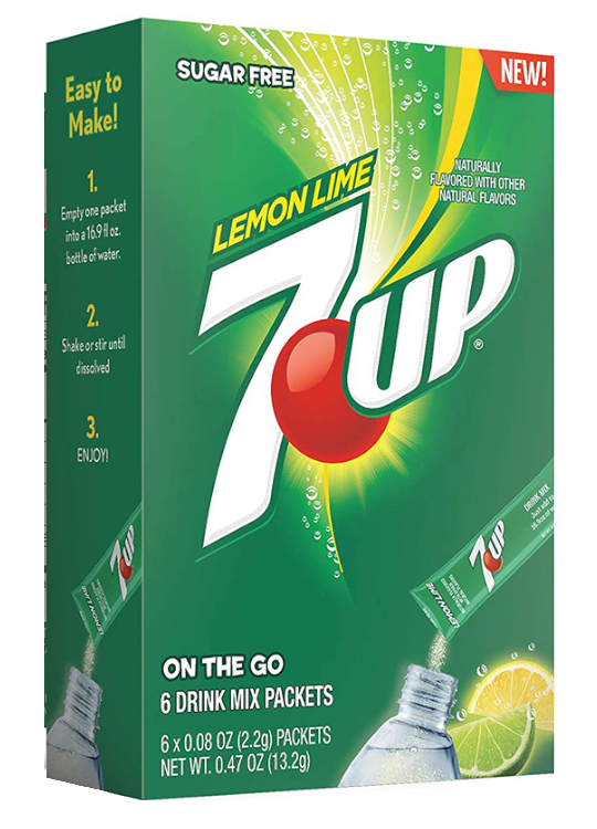 7up Lemon Lime Drink Mix Singles to Go 6 Packets