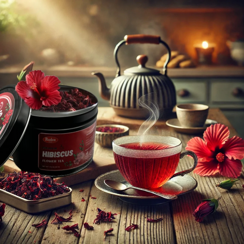 Premium Hibiscus Flower Tea 1.76oz by Rudca food