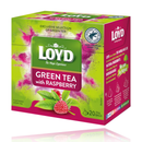 Loyd Green Tea with Raspberry Flavour 20 Tea Pyramids
