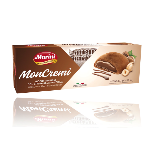 Marini Moncremi Filled Biscuits Hazelnut Cream 150 g