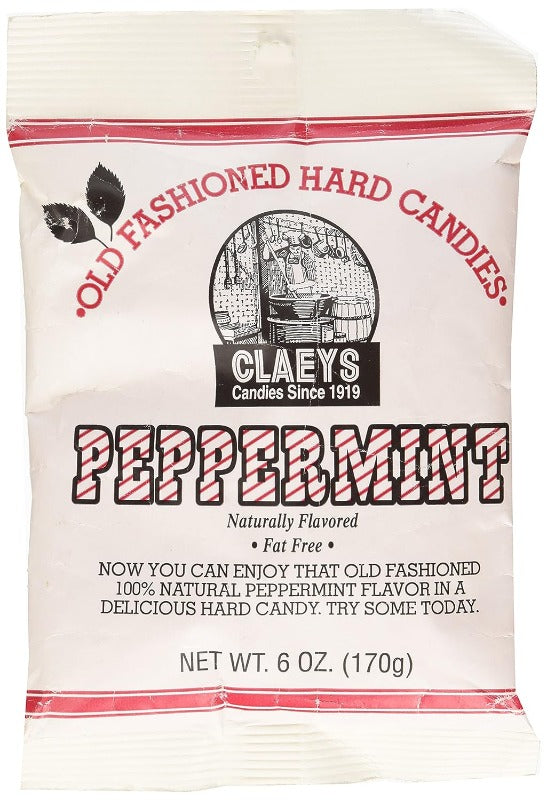 Claeys Hard Candy Peppermint 6 ozClaeys Peppermint Hard Candy  6 oz