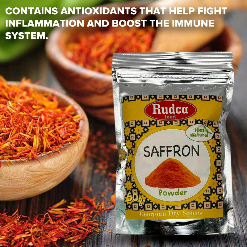 Saffron Natural Dry Spice Ground 100% Natural 50 g by Rudca food