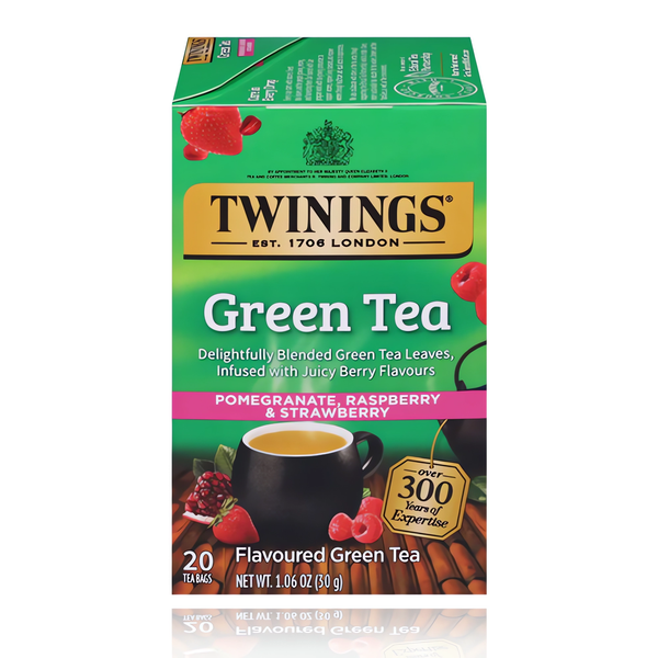 Twinings Green Tea Pomegranate, Raspberry & Strawberry 20 Tea Bags