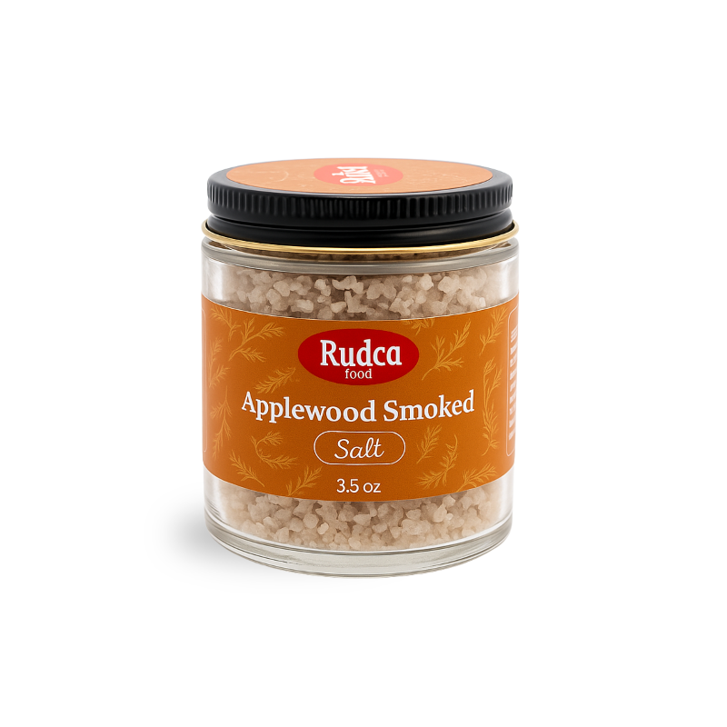 Applewood Smoked Finishing Salt 3.5 oz by Rudca Food