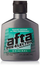 Afta Pre-Electric Shave Lotion With Skin Conditioners Original 3 oz