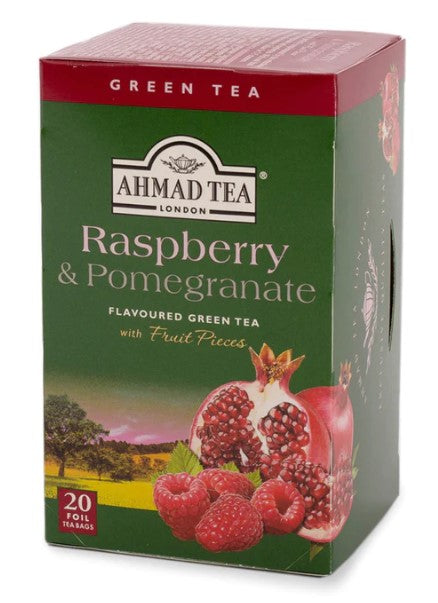 Ahmad Green Tea Raspberry & Pomegranate 20 Tea Bags