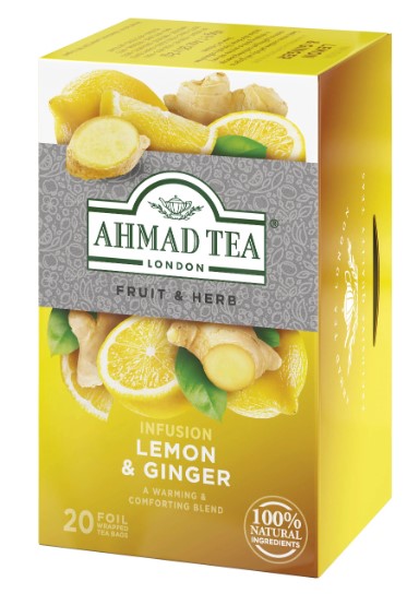 Ahmad Tea Lemon & Ginger 20 Tea Bags