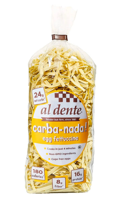 Al Dente Carba-Nada Egg Fettuccine Noodles 10 oz