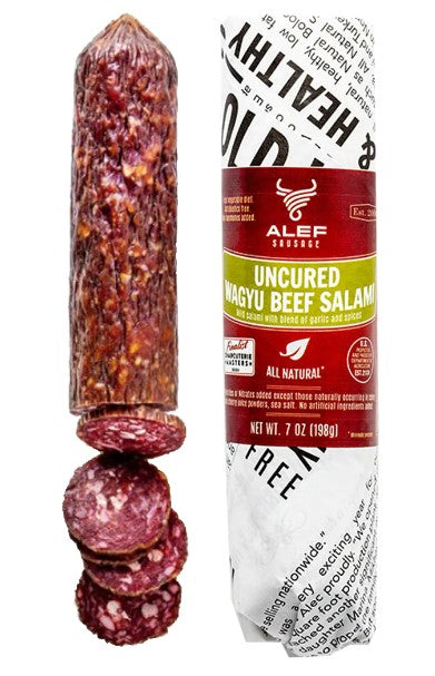 Alef Sausage Wagyu Beef Dry Salami Mild 7oz