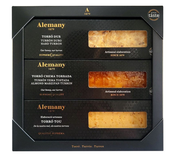 Alemany Artisan Turron Premium Box 3 x 125 g