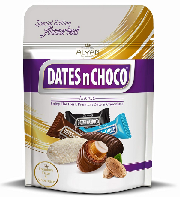 Alyan Dates N Choco Dates with Almonds Assorted 90g