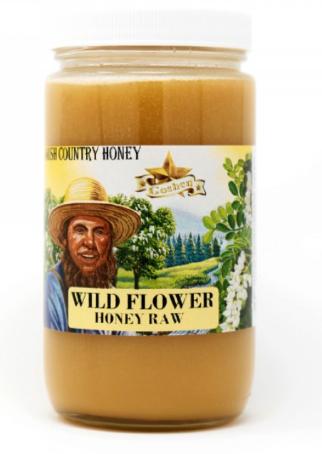 Amish Wildflower Honey Raw 1 lb