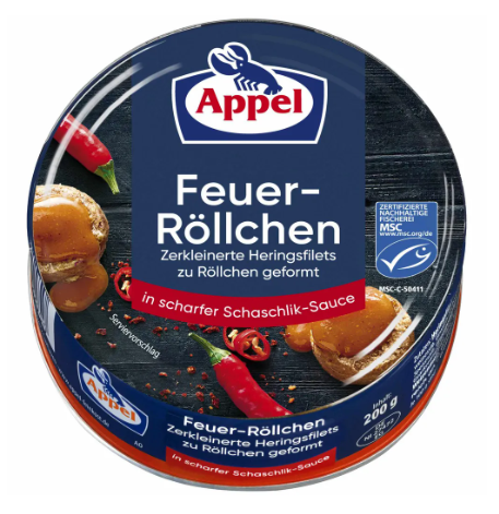 Appel Feuer Rollchen Fire Rolls 200  g