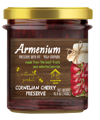 Ararat Armenium Cornelian Cherry Preserve 450 g