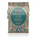 Arroyo Kitchen Jasmine Green Tea 5 Tea Pyramids in floral packaging, featuring premium Taiwanese green tea blended with jasmine flowers.