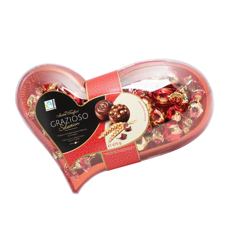 Maitre Truffout Assorted Pralines Grazioso Heart 475g