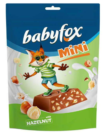 Baby Fox Mini Milk Chocolate with Hazelnut 120 g