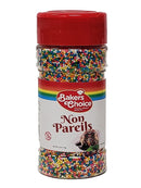 Baker’s Choice Rainbow Non Pareils Sprinkles Toppings 4 oz