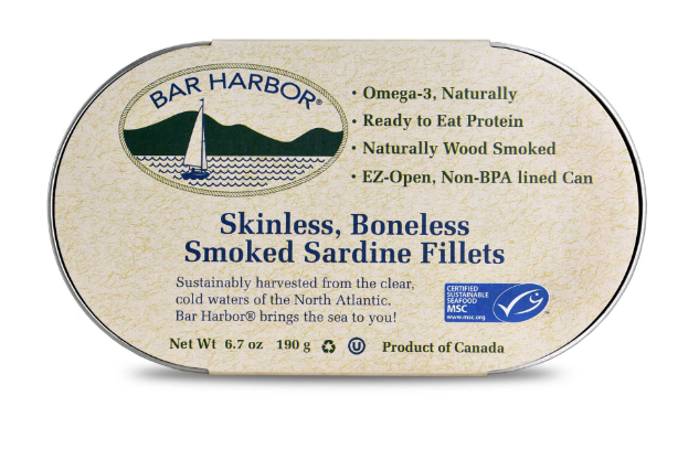 Bar Harbor Skinless Boneless Smoked Sardines 6.7 oz