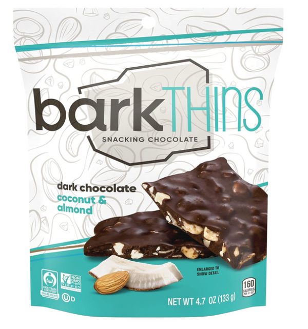 BarkTHINS Dark Chocolate Coconut & Almond Snacking Chocolate 4.7 oz