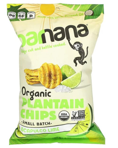 Barnana Organic Plantain Chips Acapulco Lime 5 oz