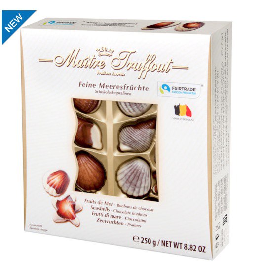 Maitre Truffout Assorted Pralines Seashells 250 g