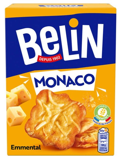 Belin Crackers Monaco Emmental 100g