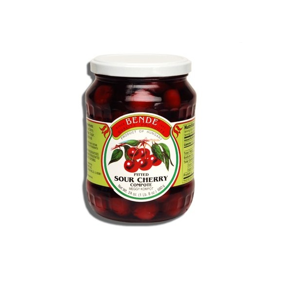 Bende Compote de cerises aigres dénoyautées 24 oz