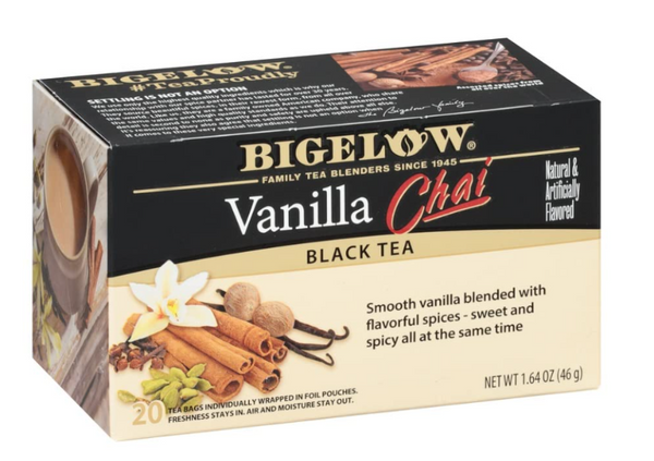 Bigelow Vanilla Chai Black Tea 20 Tea Bags