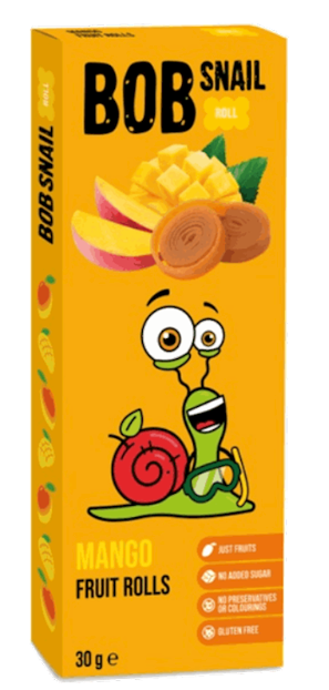 Bob Snail Fruit Rolls Mango 30g