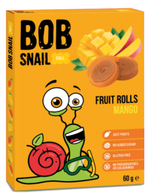 Bob Snail Fruit Rolls Mango 60g