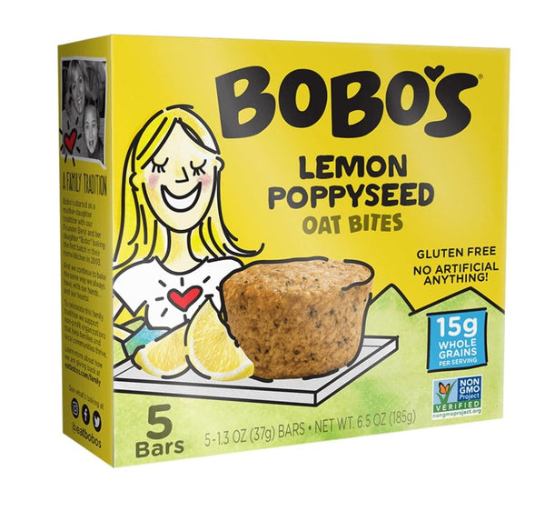 Bobo's Lemon Poppyseed Oat Bites 6.5 oz